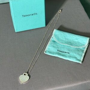Authentic Tiffany & Co large love note necklace Vintage before 2000